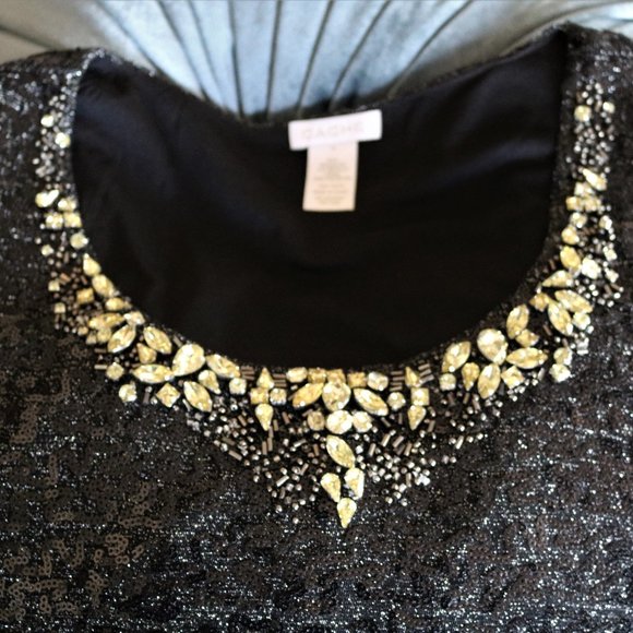 Fully Sequined Embellished Festive Tank Top - Picture 5 of 5